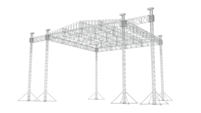 45 x 45 Ladder roof with PA wings
