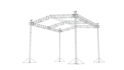 PRT Sunshade roof system peaked