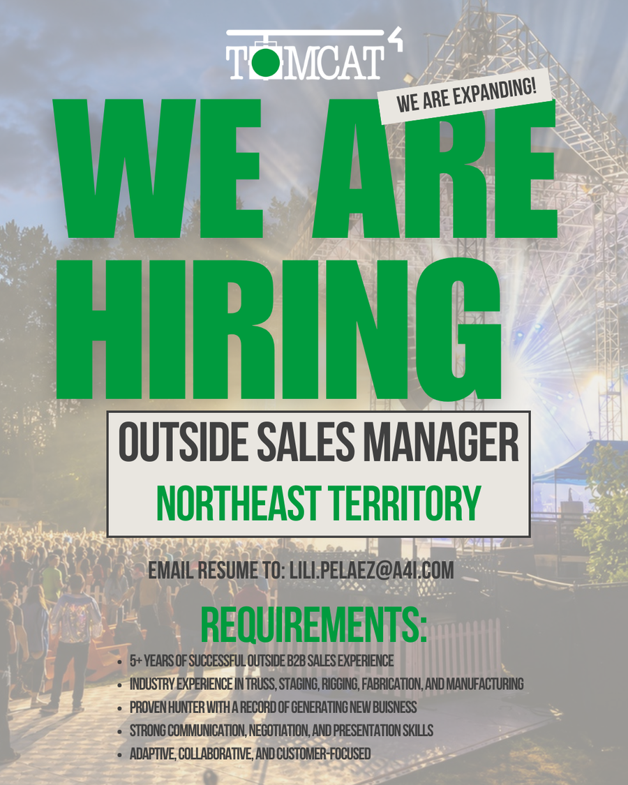 TOMCAT USA is Hiring an Outside Sales Manager – Northeast Territory