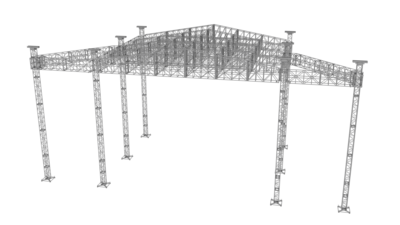60' x 60' TOMCAT Modular XL Roof System with PA Wings